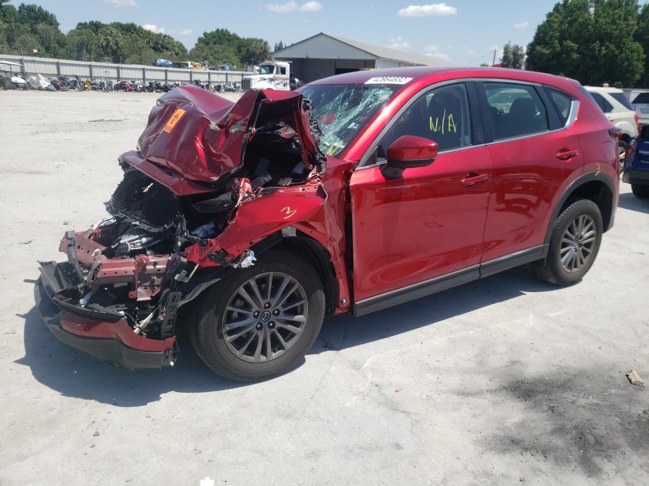 Image 2 of 2018 MAZDA CX-5 SPORT 2018 with VIN JM3KFABM3J0425511