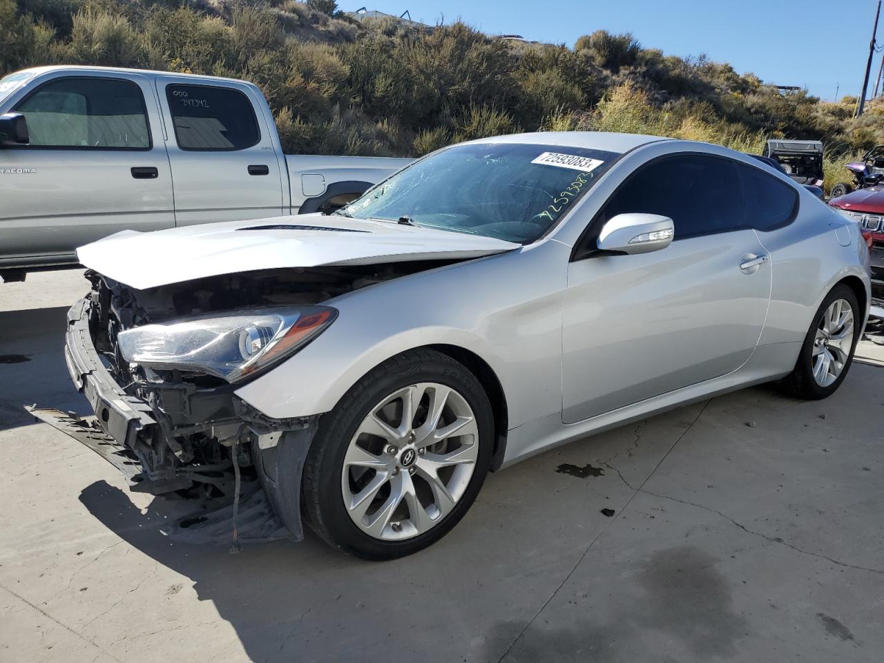 Image 1 of 2015 HYUNDAI GENESIS COUPE 3.8L 2015 with VIN KMHHT6KJ3FU127325