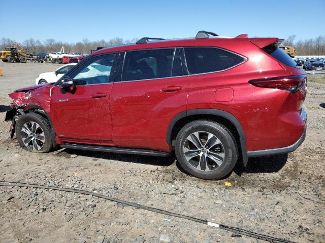 Image 2 of 2021 TOYOTA HIGHLANDER HYBRID XLE 2021 with VIN 5TDGBRCH4MS049073
