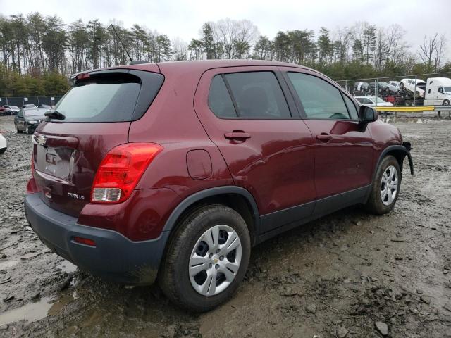 Image 3 of 2016 CHEVROLET TRAX LS 2016 with VIN 3GNCJKSBXGL265033
