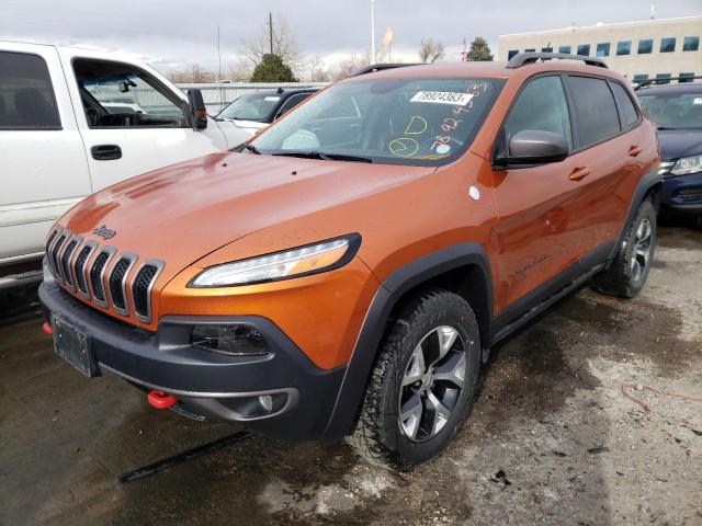Image 1 of 2014 JEEP CHEROKEE TRAILHAWK 2014 with VIN 1C4PJMBB0EW215707