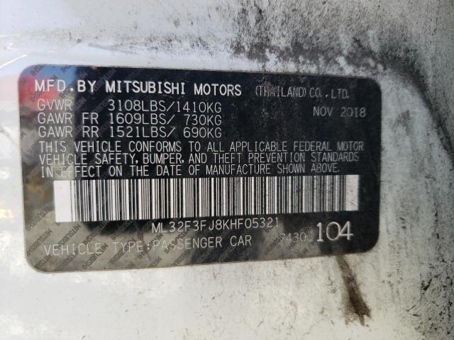 Image 1 of 2019 MITSUBISHI MIRAGE G4 ES 2019 with VIN ML32F3FJ8KHF05321