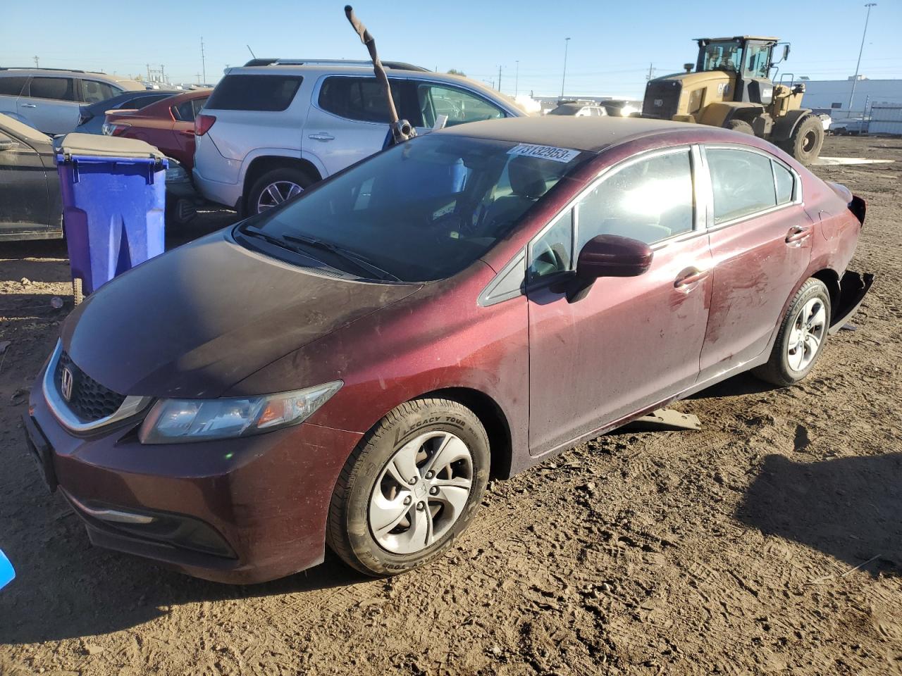 Obraz 1 z 2015 HONDA CIVIC LX 2015 z VIN 19XFB2F53FE107790