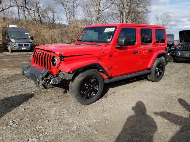 Image 1 of 2021 JEEP WRANGLER UNLIMITED SAHARA 2021 with VIN 1C4HJXEN1MW767582