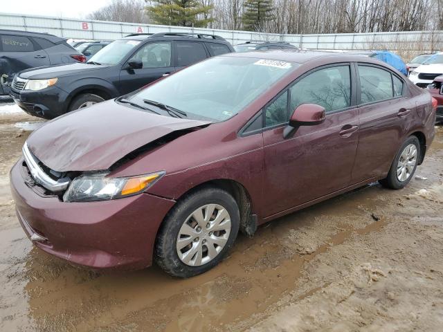 Image 1 of 2012 HONDA CIVIC LX 2012 with VIN 19XFB2F52CE003741