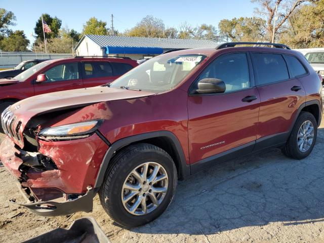 Image 1 of 2017 JEEP CHEROKEE SPORT 2017 with VIN 1C4PJMAS5HW543386