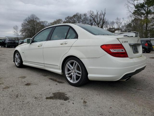 Image 2 of 2012 MERCEDES-BENZ C 250 2012 with VIN WDDGF4HB8CA633604