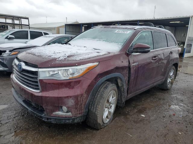 Image 1 of 2015 TOYOTA HIGHLANDER HYBRID LIMITED 2015 with VIN 5TDDCRFH1FS010651