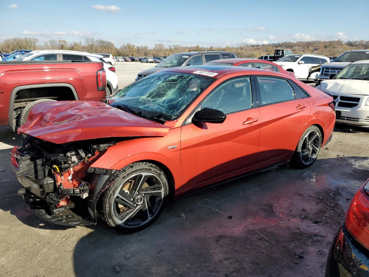 Obraz 1 z 2021 HYUNDAI ELANTRA N LINE 2021 z VIN KMHLR4AF1MU179446