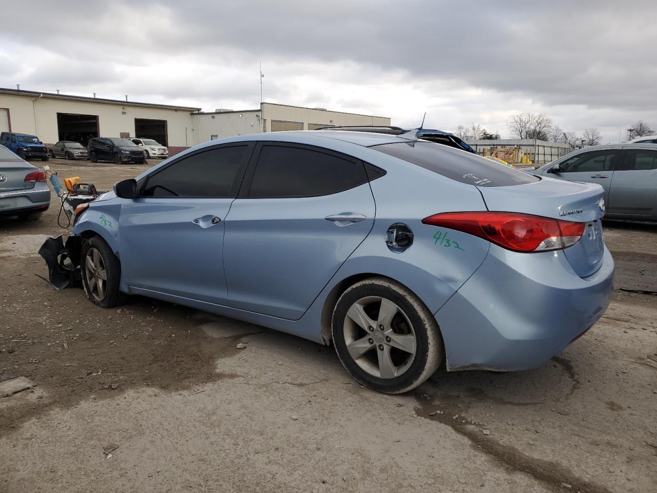 Image 2 of 2012 HYUNDAI ELANTRA GLS 2012 with VIN KMHDH4AE7CU411867