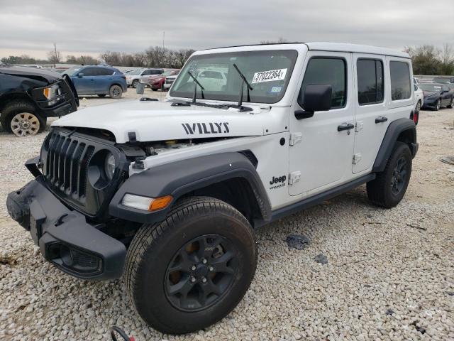 Image 1 of 2021 JEEP WRANGLER UNLIMITED SPORT 2021 with VIN 1C4HJXDG6MW648364