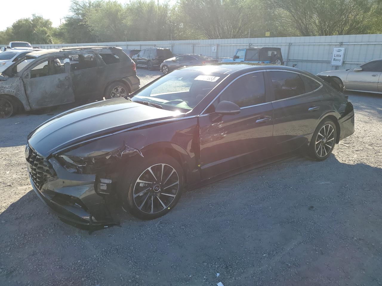 Image 1 of 2021 HYUNDAI SONATA LIMITED 2021 with VIN 5NPEH4J20MH097005