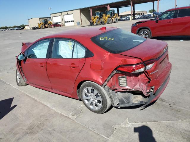 Image 2 of 2021 TOYOTA COROLLA LE 2021 with VIN 5YFEPMAE3MP248659