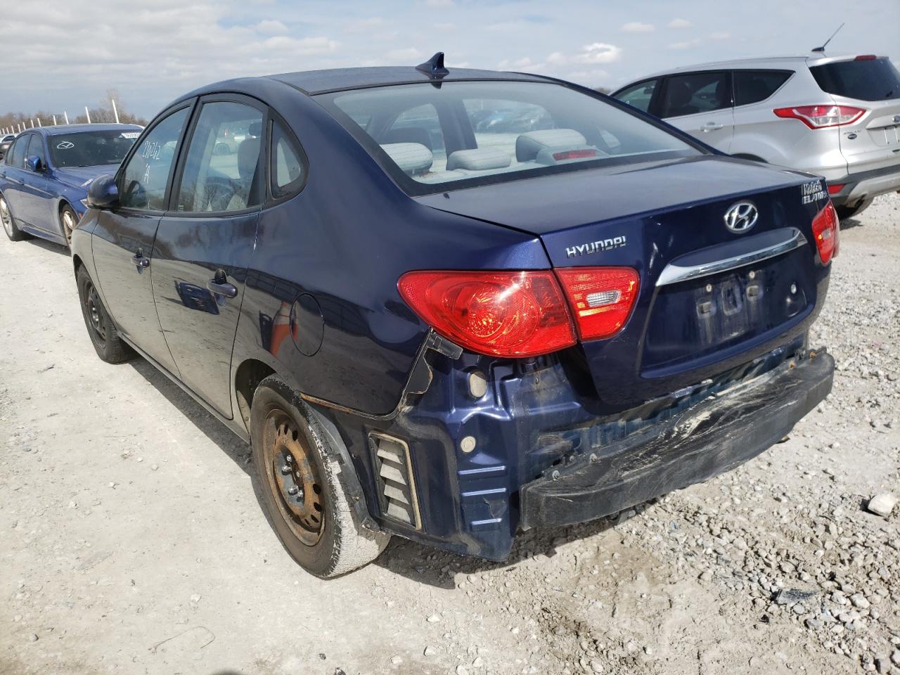 Image 3 of 2010 HYUNDAI ELANTRA BLUE 2010 with VIN KMHDU4AD3AU887257