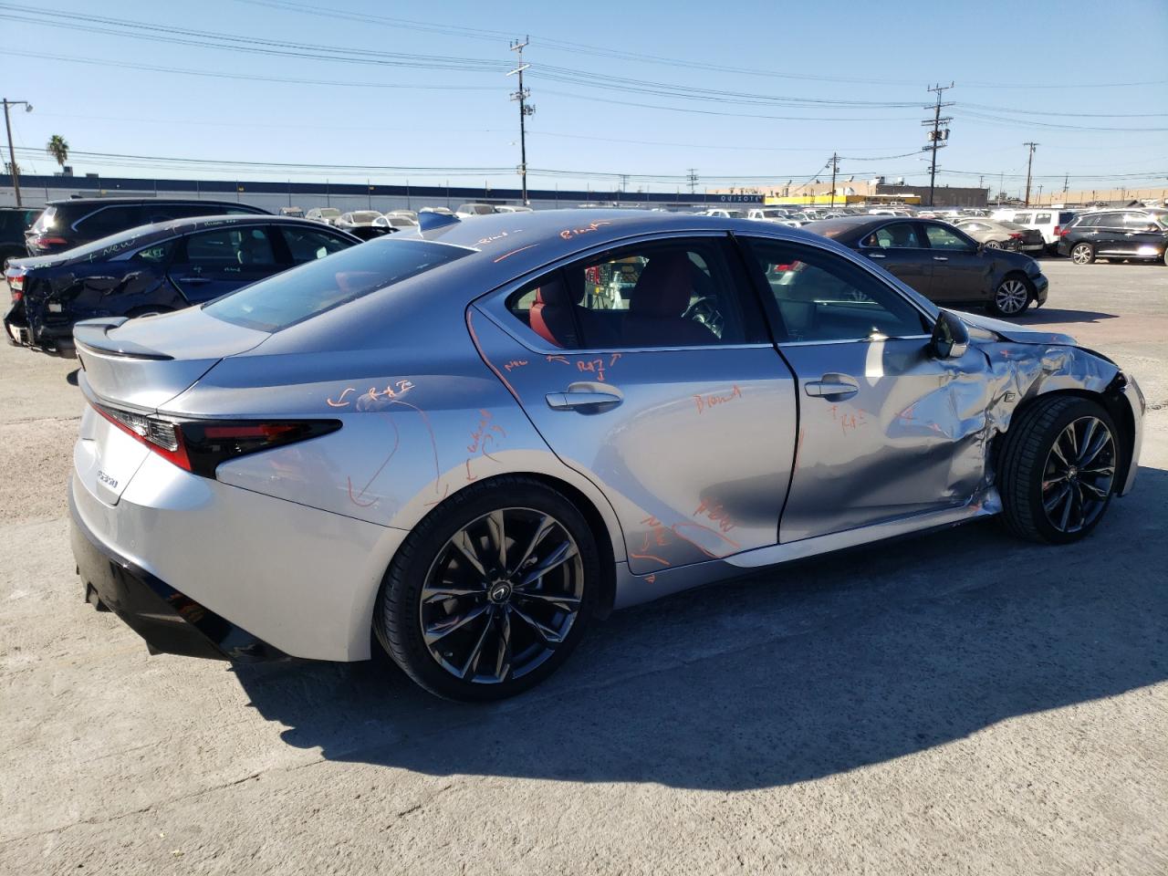 Image 3 of 2021 LEXUS IS 350 F-SPORT 2021 with VIN JTHGZ1B27M5043864