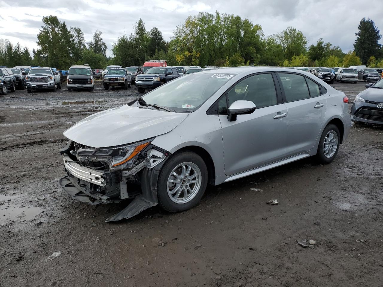 Image 1 of Toyota Corolla Le 2022 with VIN JTDEAMDE5NJ043072