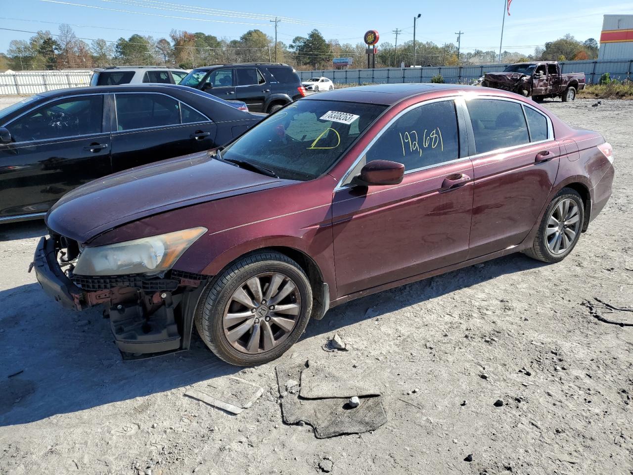 Изображение 1 2012 HONDA ACCORD EXL 2012 с VIN 1HGCP2F86CA107961