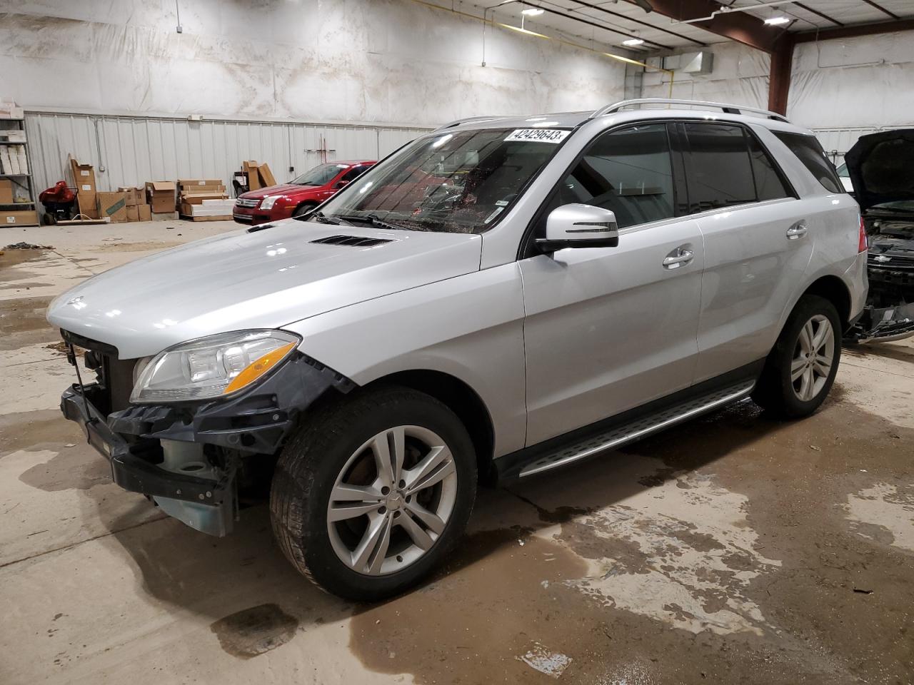 Image 1 of 2014 MERCEDES-BENZ ML 350 4MATIC 2014 with VIN 4JGDA5HB9EA389445