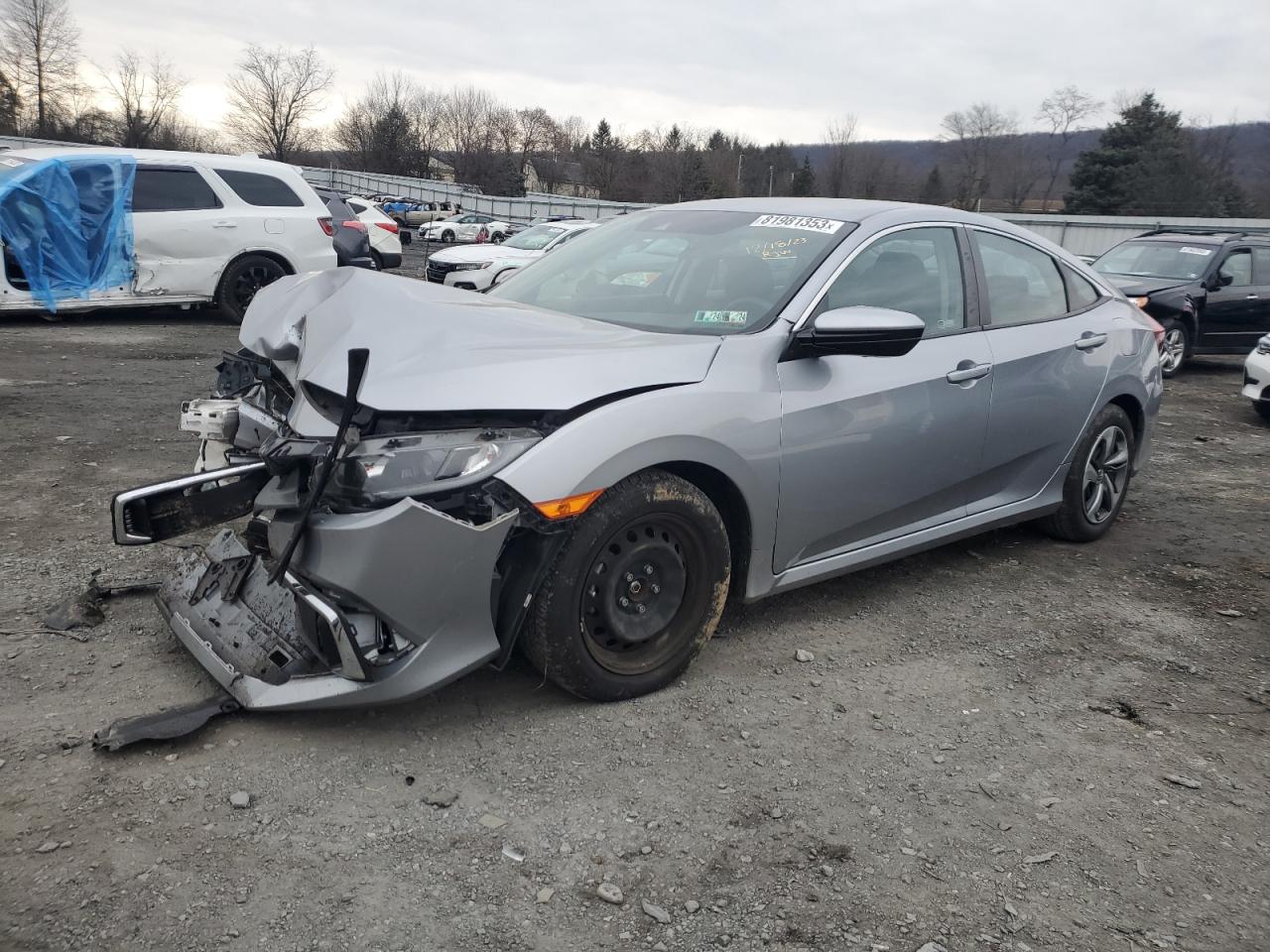 Image 1 of 2019 HONDA CIVIC LX 2019 with VIN 2HGFC2F63KH570499