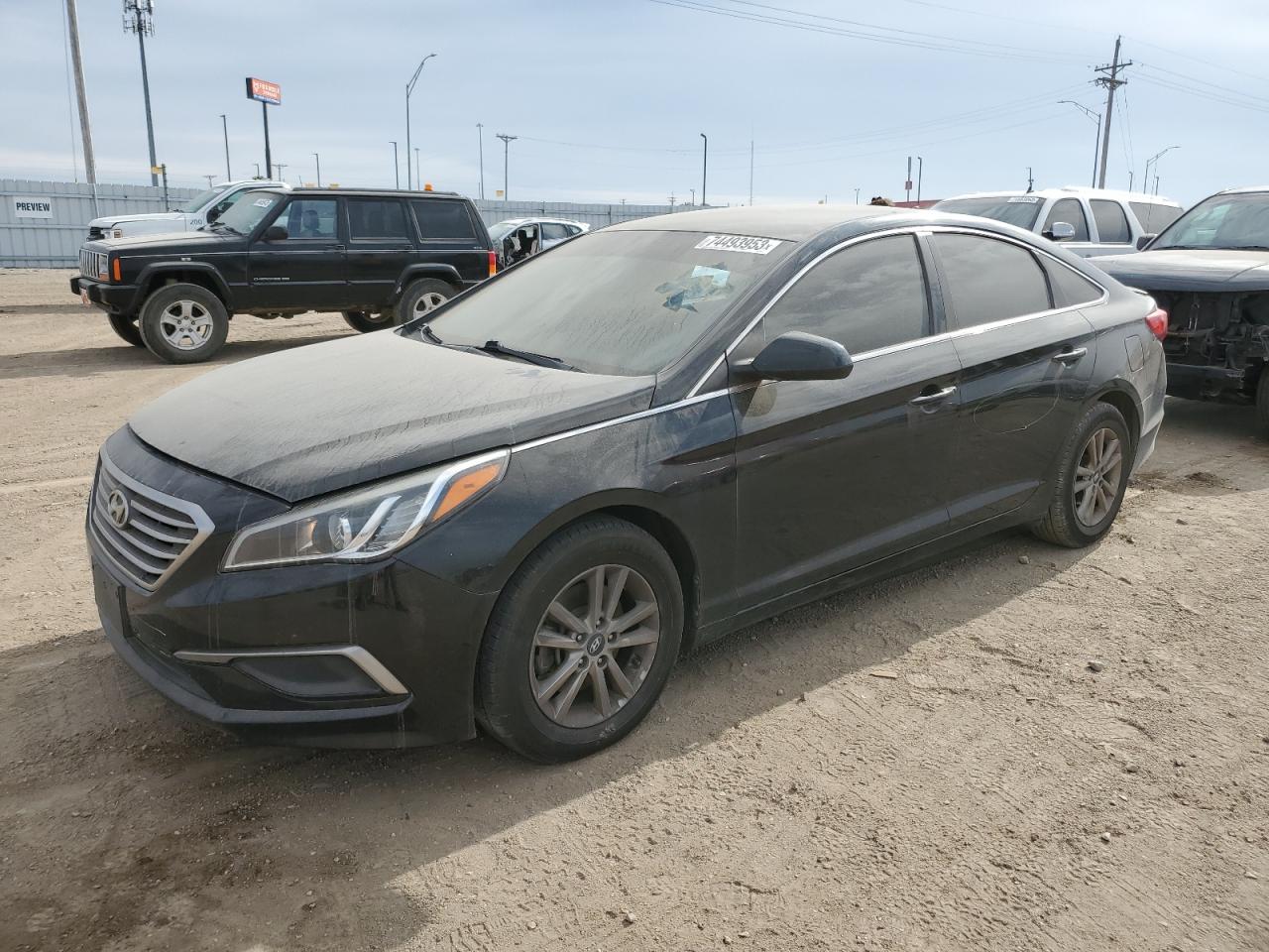 Изображение 1 2017 HYUNDAI SONATA SE 2017 с VIN 5NPE24AF3HH447043