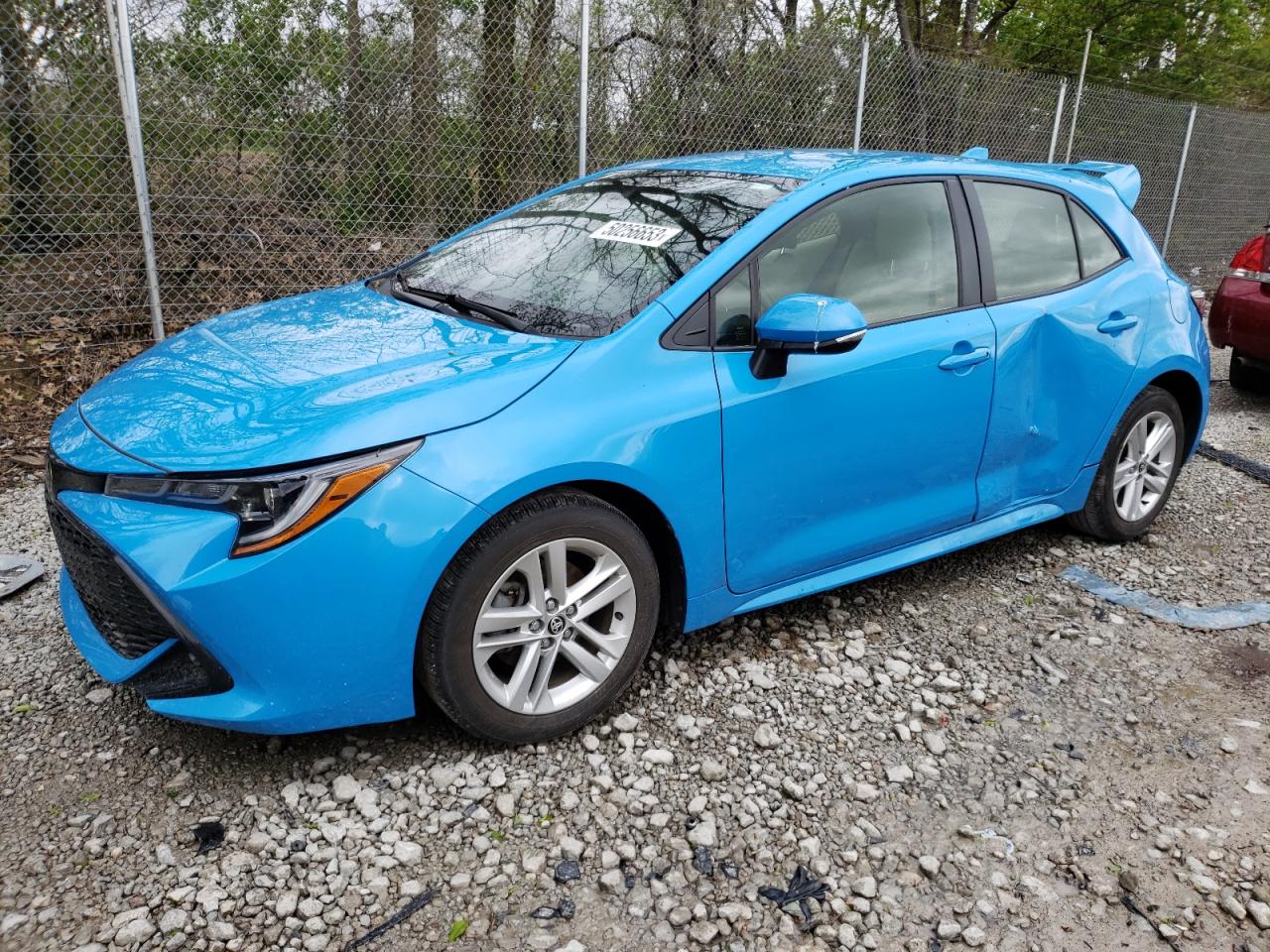 Image 1 of 2019 TOYOTA COROLLA SE 2019 with VIN JTNK4RBE7K3061191