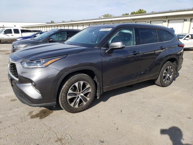 Image 1 of 2021 TOYOTA HIGHLANDER XLE 2021 with VIN 5TDGZRBH7MS114365