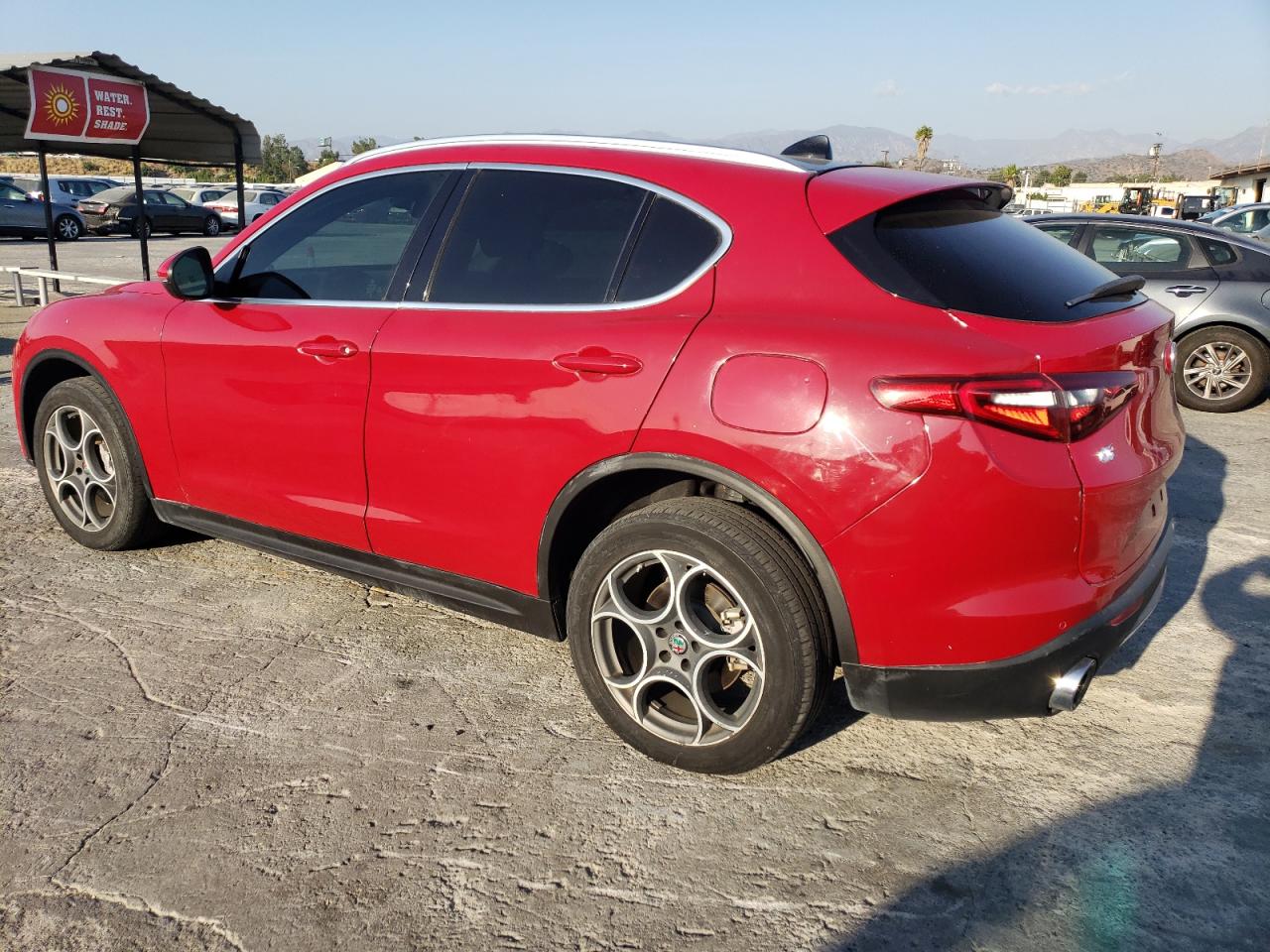 Image 2 of 2018 ALFA ROMEO STELVIO TI SPORT 2018 with VIN ZASFAKNN2J7B92593