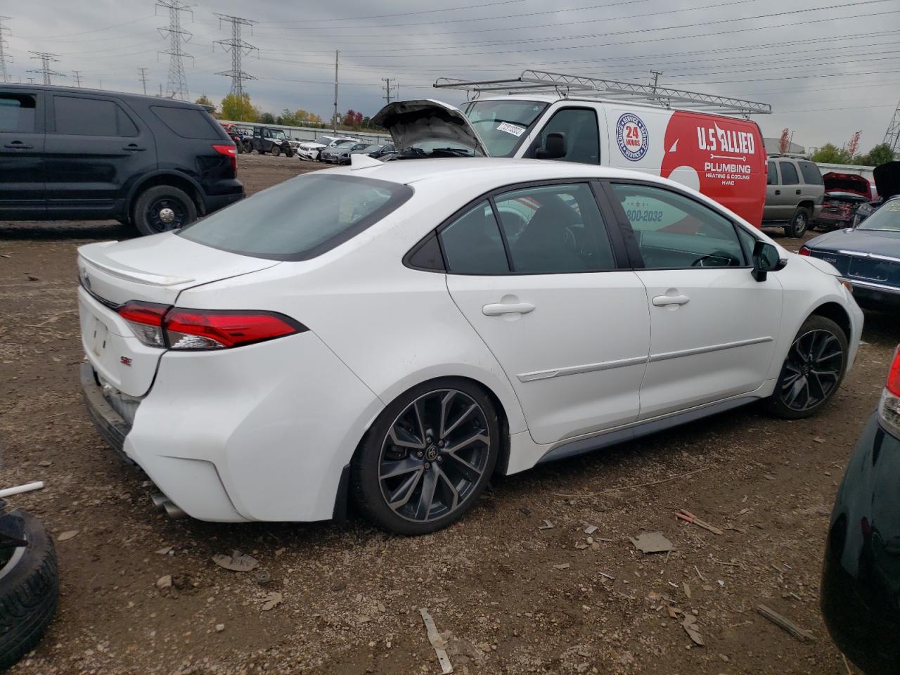 Image 3 of 2020 TOYOTA COROLLA SE 2020 with VIN 5YFS4RCE3LP022027