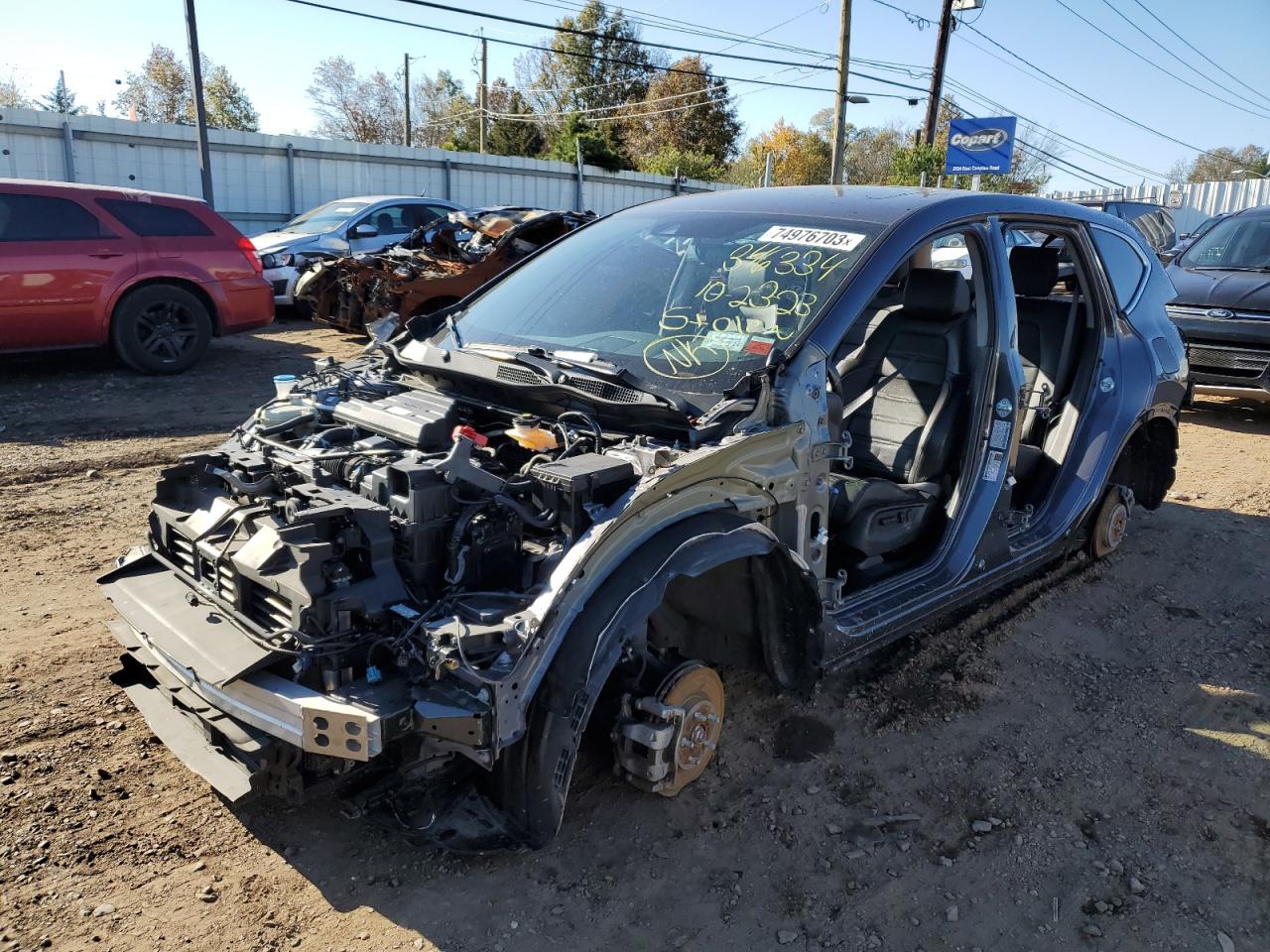 Image 1 of 2021 HONDA CR-V EXL 2021 with VIN 2HKRW2H81MH607321