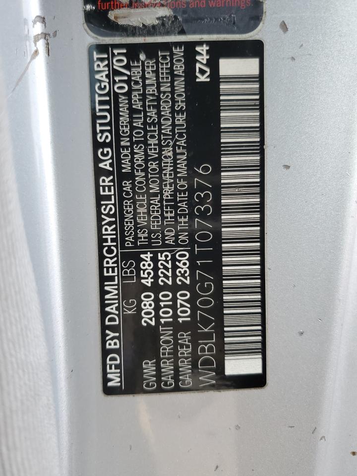 Image 3 of 2001 MERCEDES-BENZ CLK 430 2001 with VIN WDBLK70G71T073376