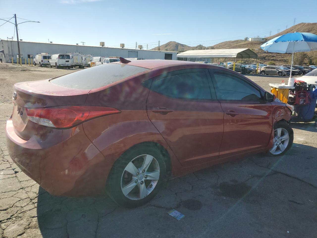 Image 3 of 2012 HYUNDAI ELANTRA GLS 2012 with VIN KMHDH4AE2CU327326