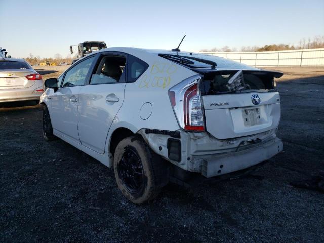 Image 3 of 2012 TOYOTA PRIUS  2012 with VIN JTDKN3DU8C5502934