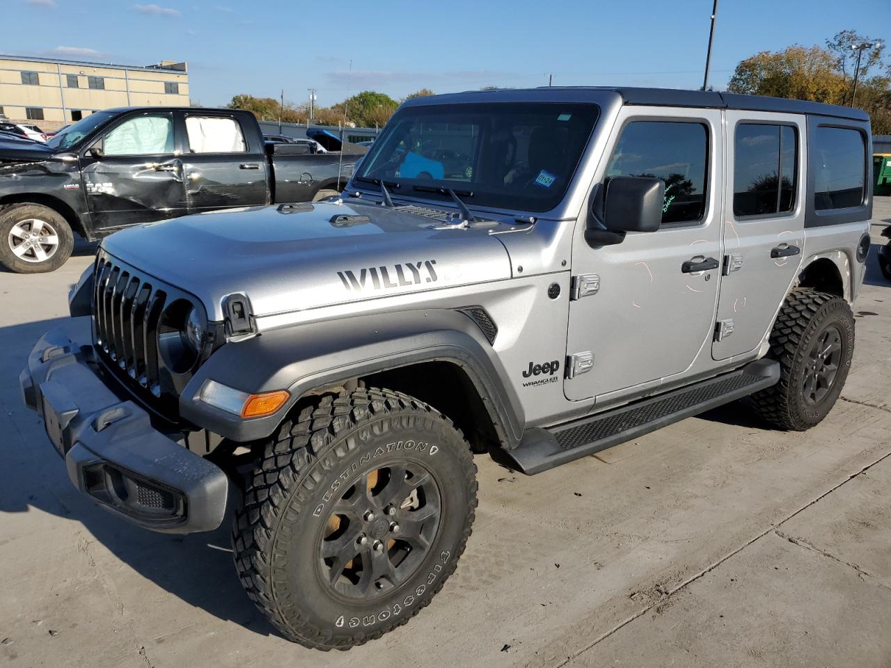 Image 1 of 2021 JEEP WRANGLER UNLIMITED SPORT 2021 with VIN 1C4HJXDG2MW600084