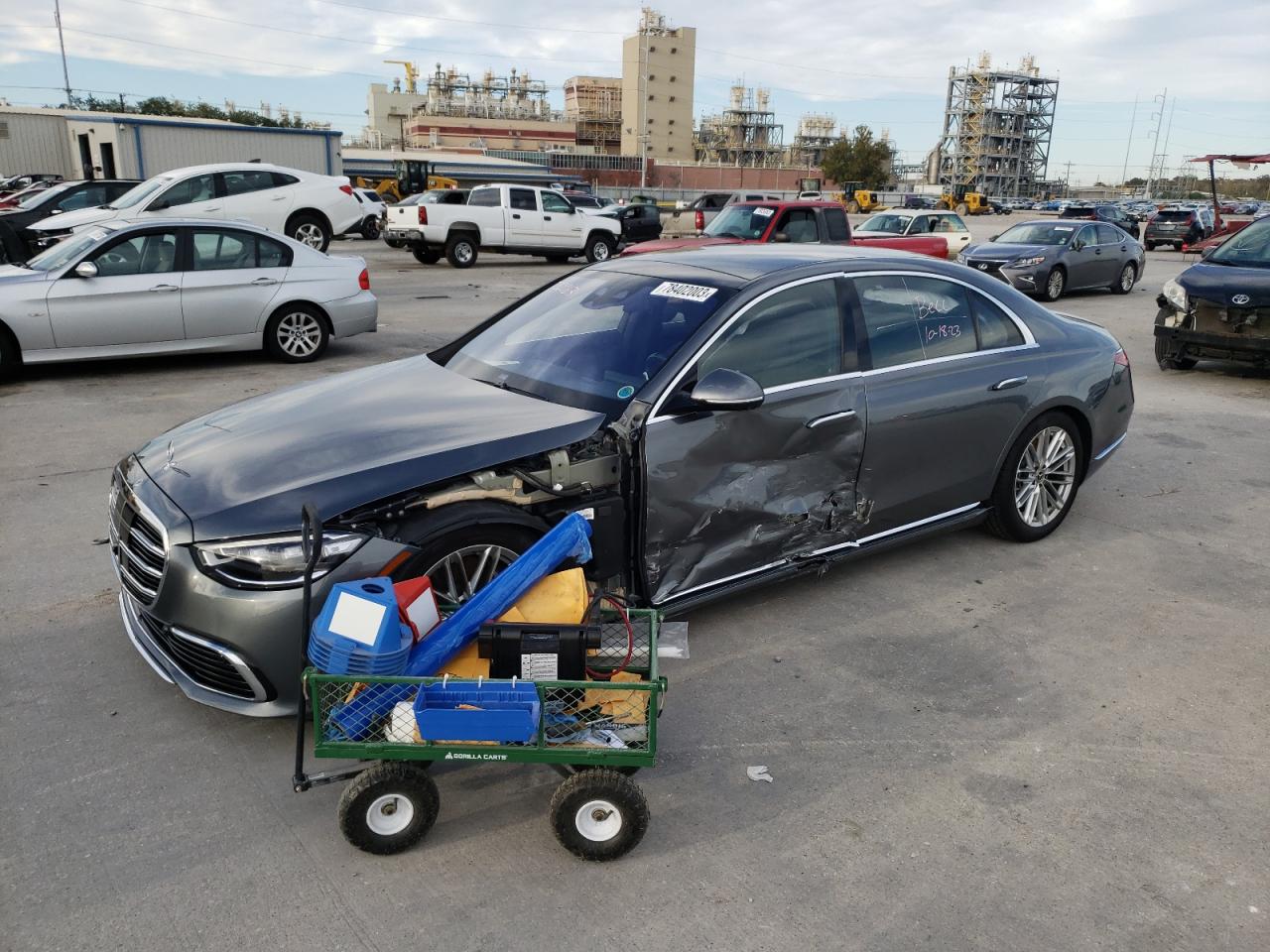 Image 1 of 2022 MERCEDES-BENZ S 580 4MATIC 2022 with VIN W1K6G7GB4NA125399