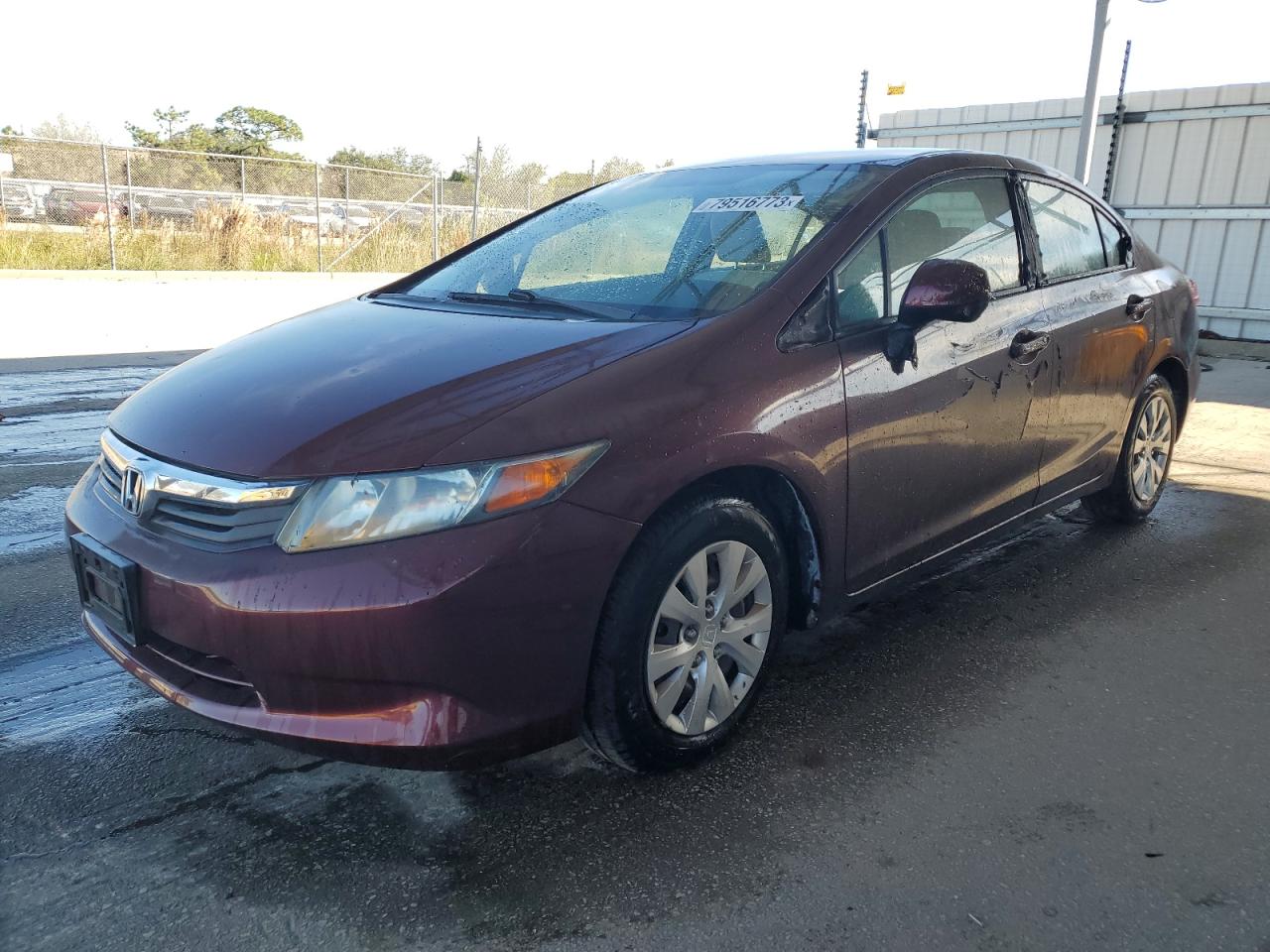 Изображение 1 2012 HONDA CIVIC LX 2012 с VIN 19XFB2F52CE079458