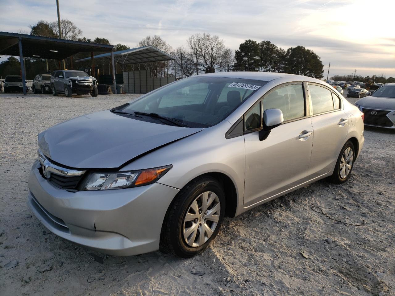 Obraz 1 z 2012 HONDA CIVIC LX 2012 z VIN 19XFB2F57CE062199