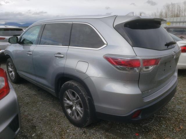 Obraz 2 z 2015 TOYOTA HIGHLANDER XLE 2015 z VIN 5TDJKRFH9FS218895