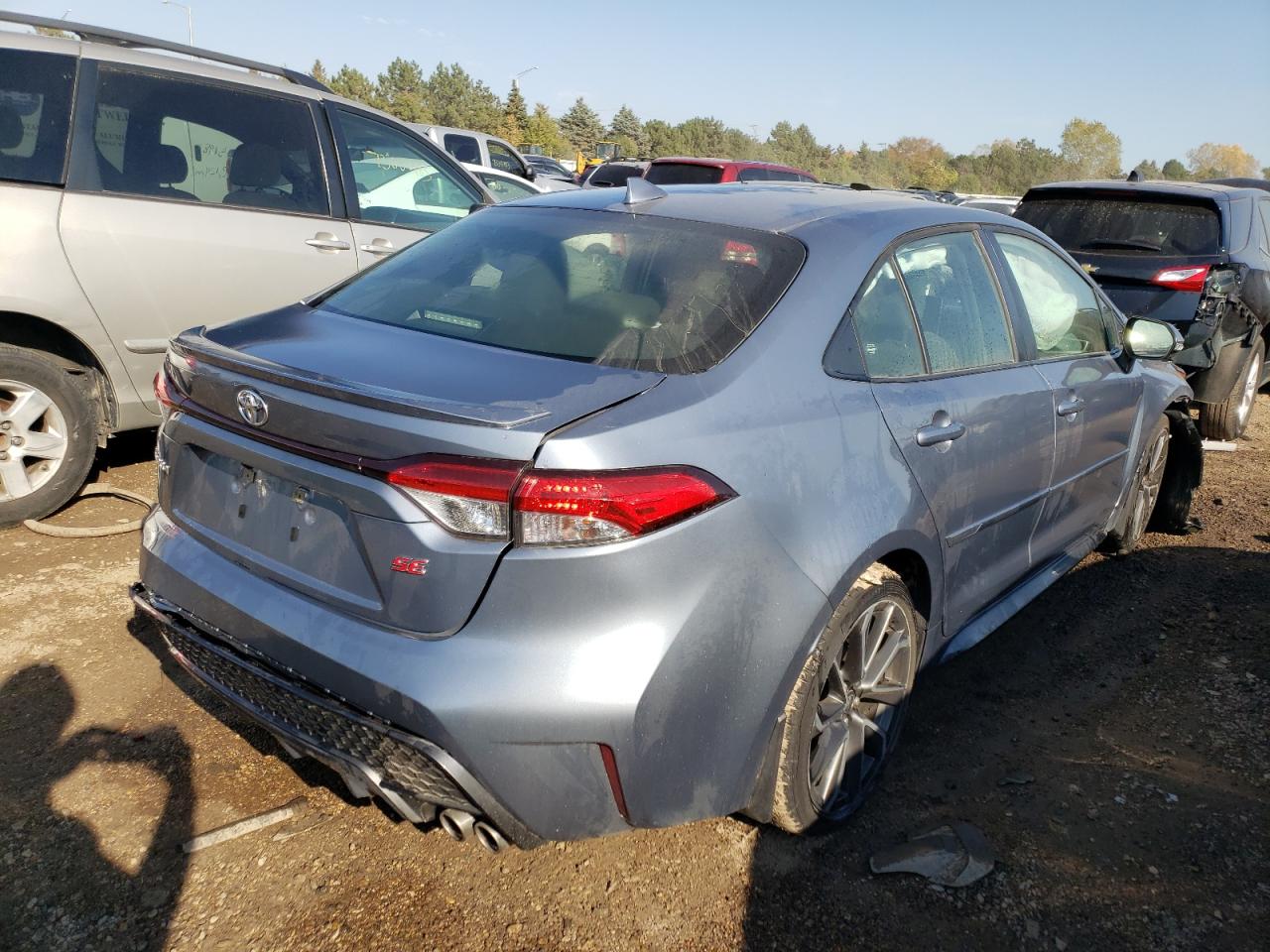 Image 3 of 2021 TOYOTA COROLLA SE 2021 with VIN JTDS4MCE7MJ073779