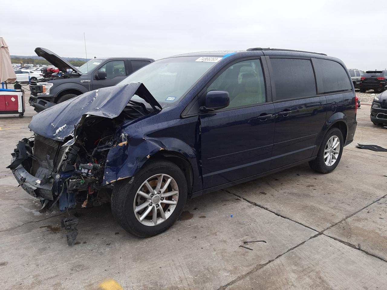 Image 1 of 2013 DODGE GRAND CARAVAN SXT 2013 with VIN 2C4RDGCG7DR716208