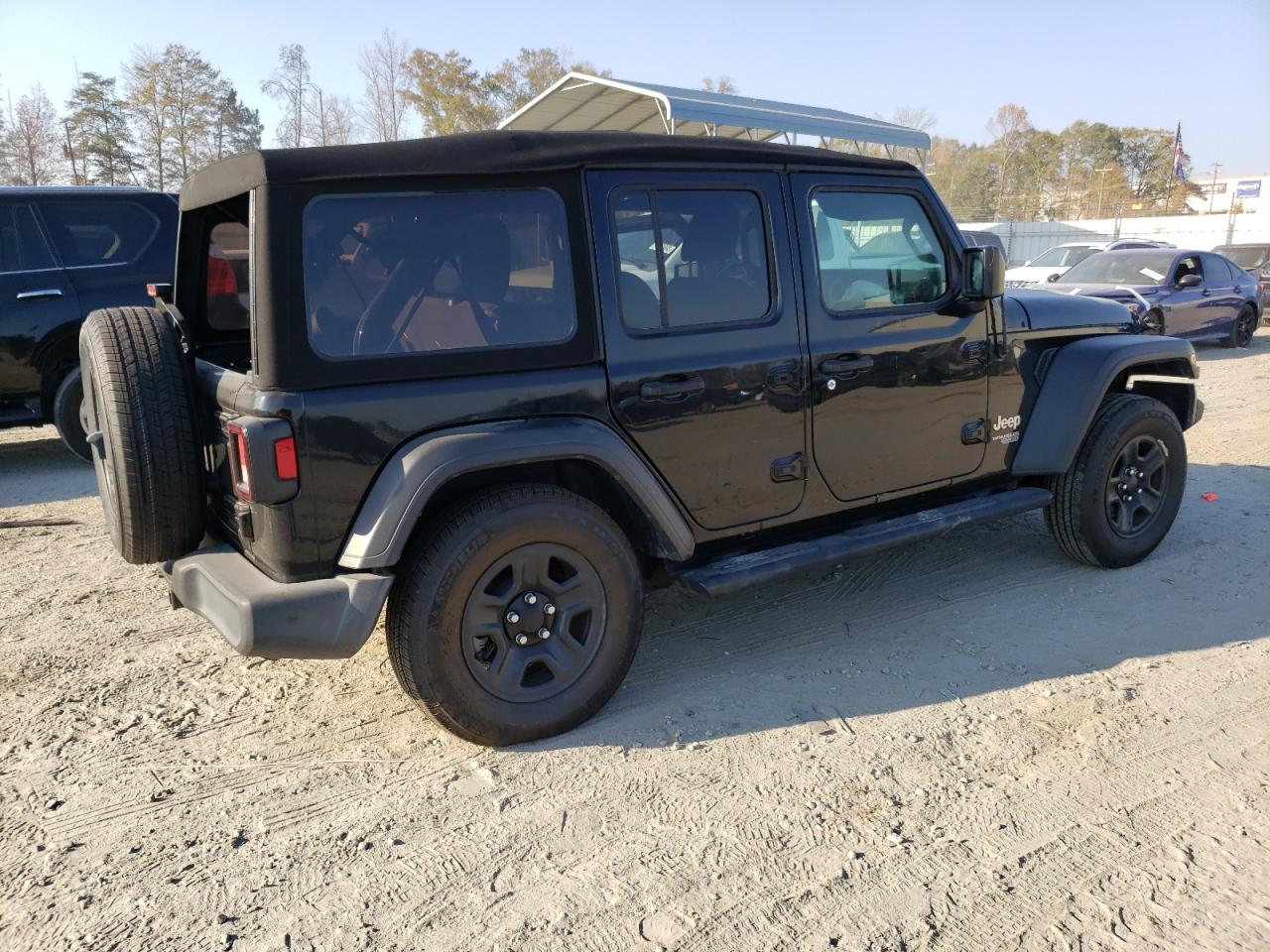 Image 3 of 2021 JEEP WRANGLER UNLIMITED SPORT 2021 with VIN 1C4HJXDG3MW506053
