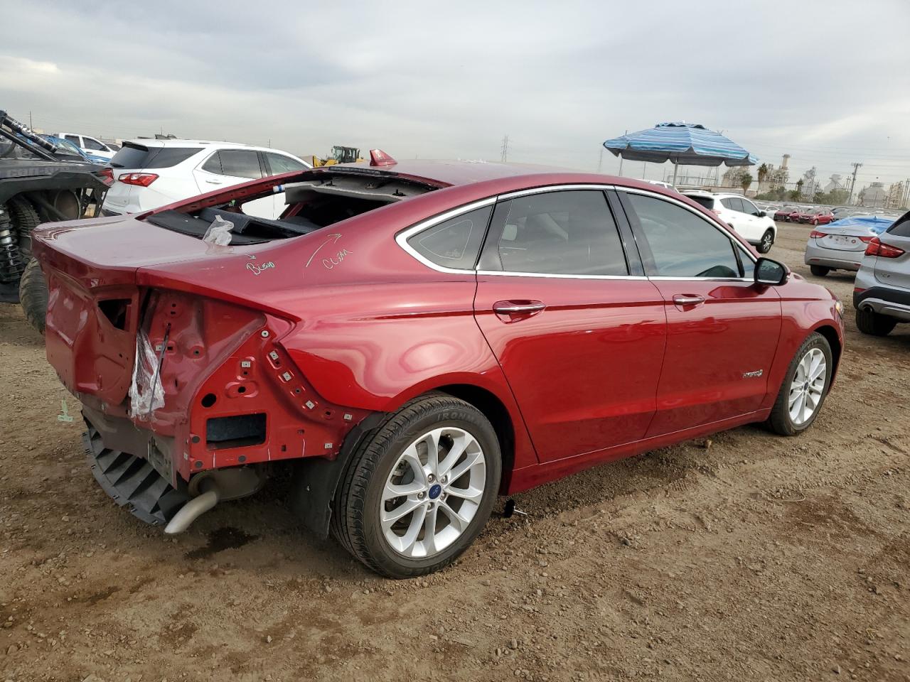 Изображение 3 2019 FORD FUSION SEL 2019 с VIN 3FA6P0MU1KR239844