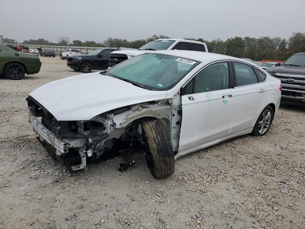 Image 1 of 2016 FORD FUSION TITANIUM HEV 2016 with VIN 3FA6P0RU0GR286105
