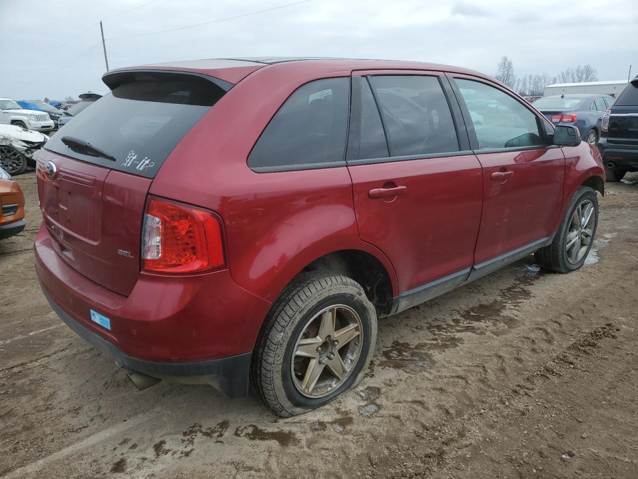 Image 3 of 2014 FORD EDGE SEL 2014 with VIN 2FMDK3JC2EBA42645