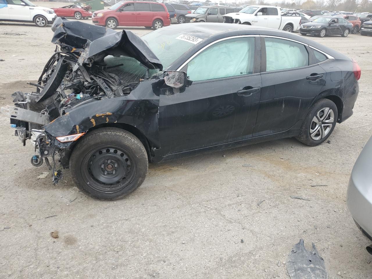 Image 1 of 2018 HONDA CIVIC LX 2018 with VIN 19XFC2F50JE009600