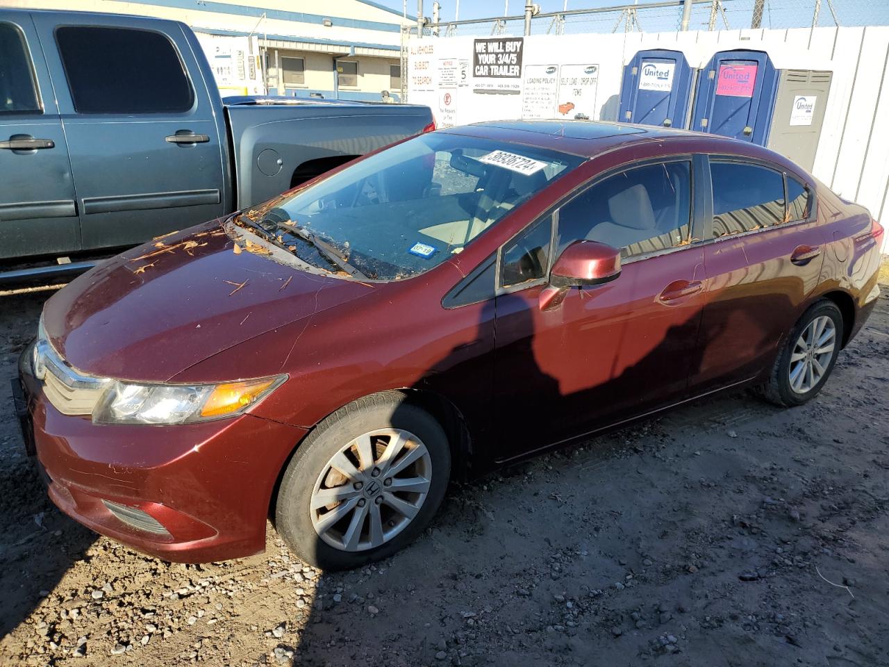 Obraz 1 z 2012 HONDA CIVIC EX 2012 z VIN 2HGFB2F85CH557159