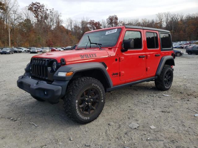 Image 1 of 2020 JEEP WRANGLER UNLIMITED SPORT 2020 with VIN 1C4HJXDG3LW263830