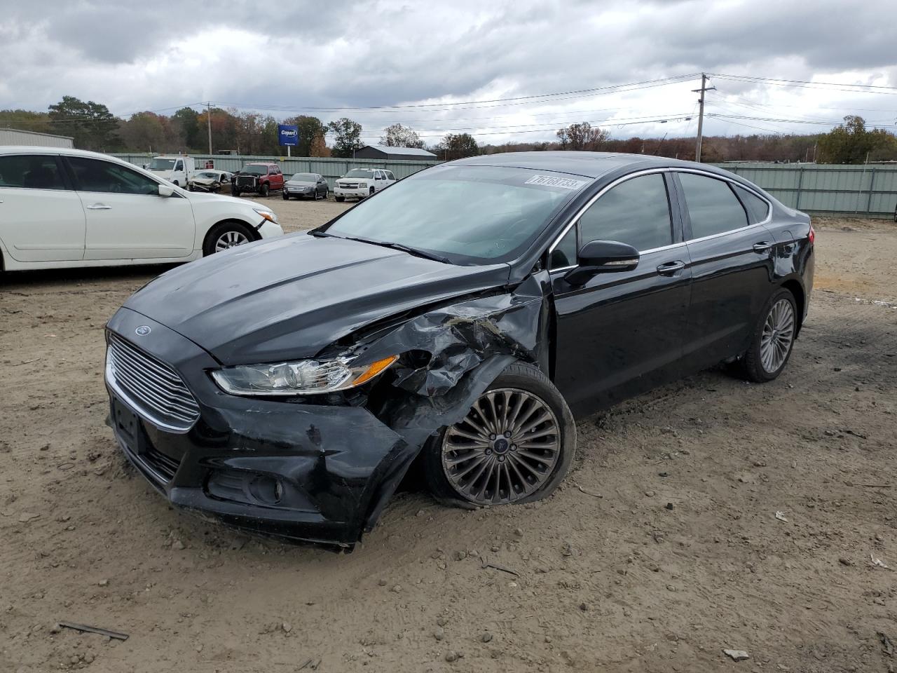 Image 1 of 2016 FORD FUSION TITANIUM 2016 with VIN 3FA6P0K92GR150967