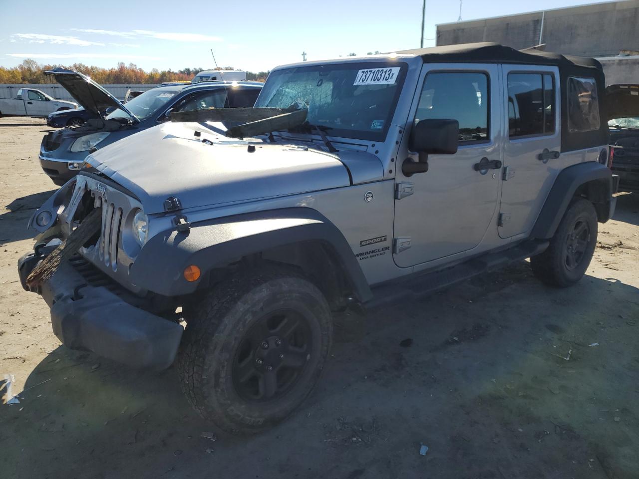 Изображение 1 2016 JEEP WRANGLER UNLIMITED SPORT 2016 с VIN 1C4BJWDG4GL336212