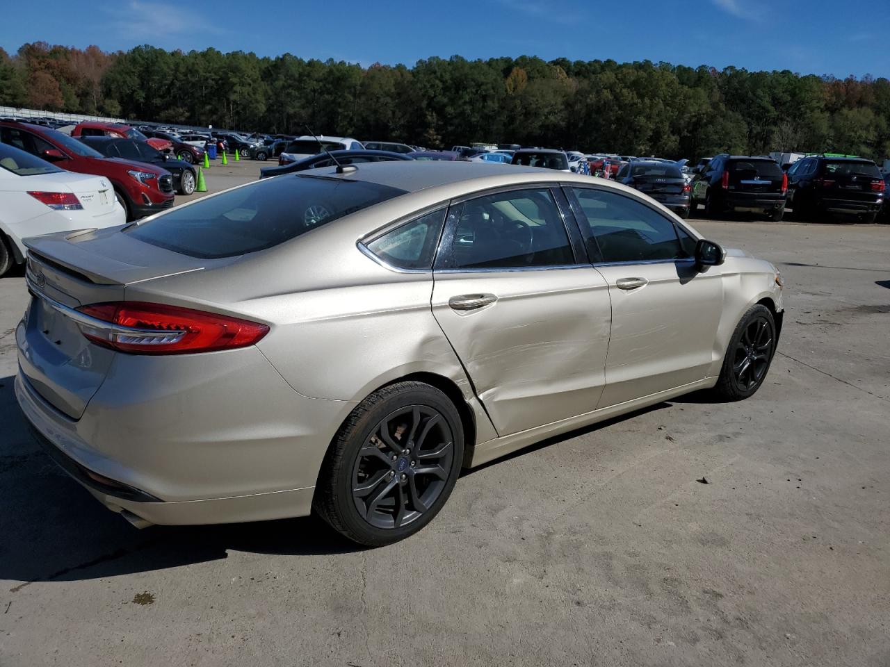 Image 3 of 2018 FORD FUSION S 2018 with VIN 3FA6P0G77JR223037
