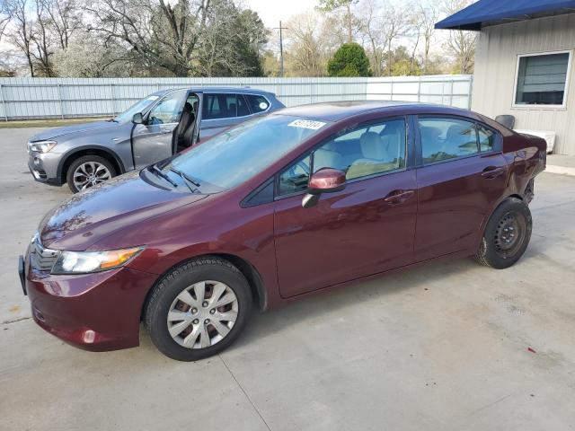 Image 1 of 2012 HONDA CIVIC LX 2012 with VIN 19XFB2F52CE074485